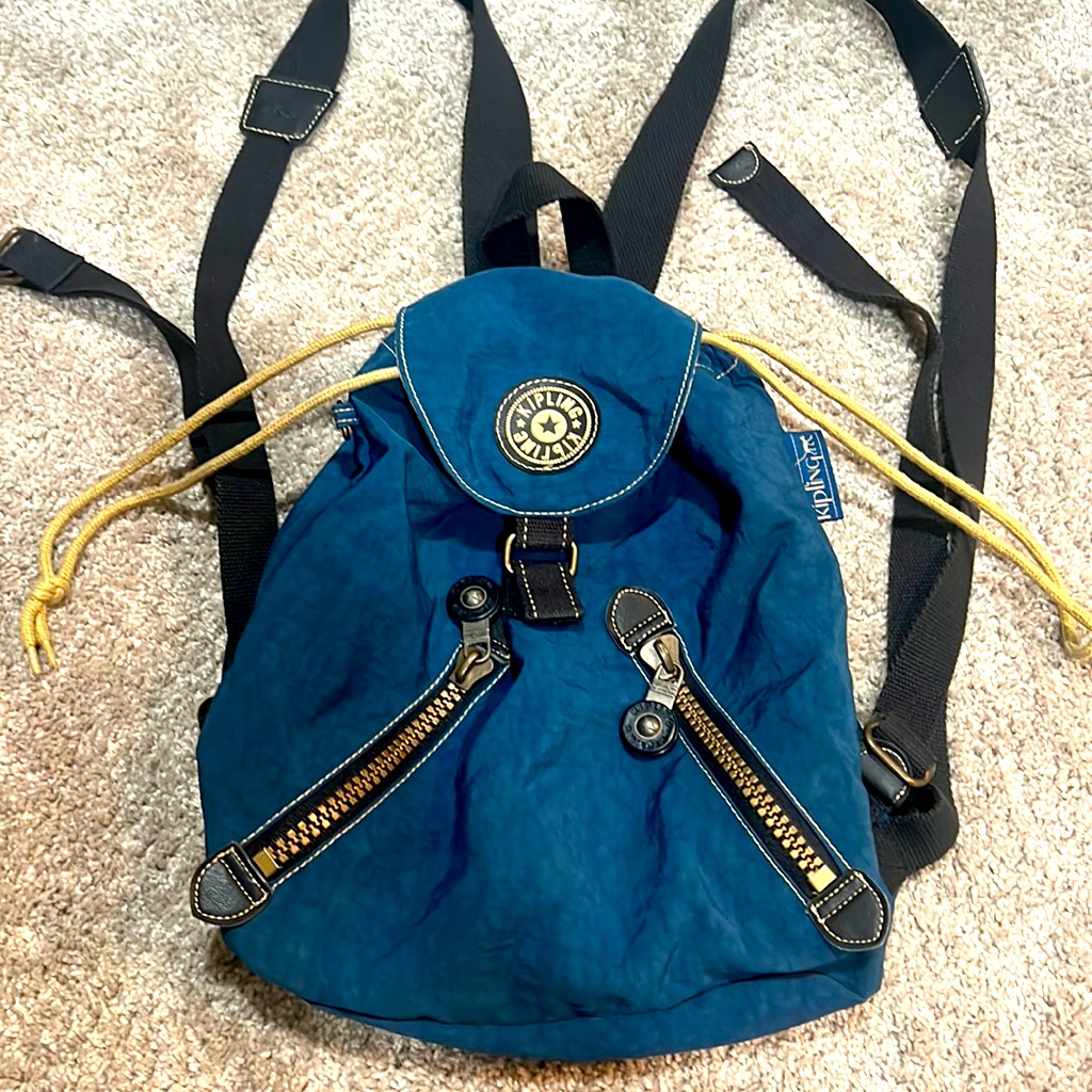 Kipling Blue Backpack